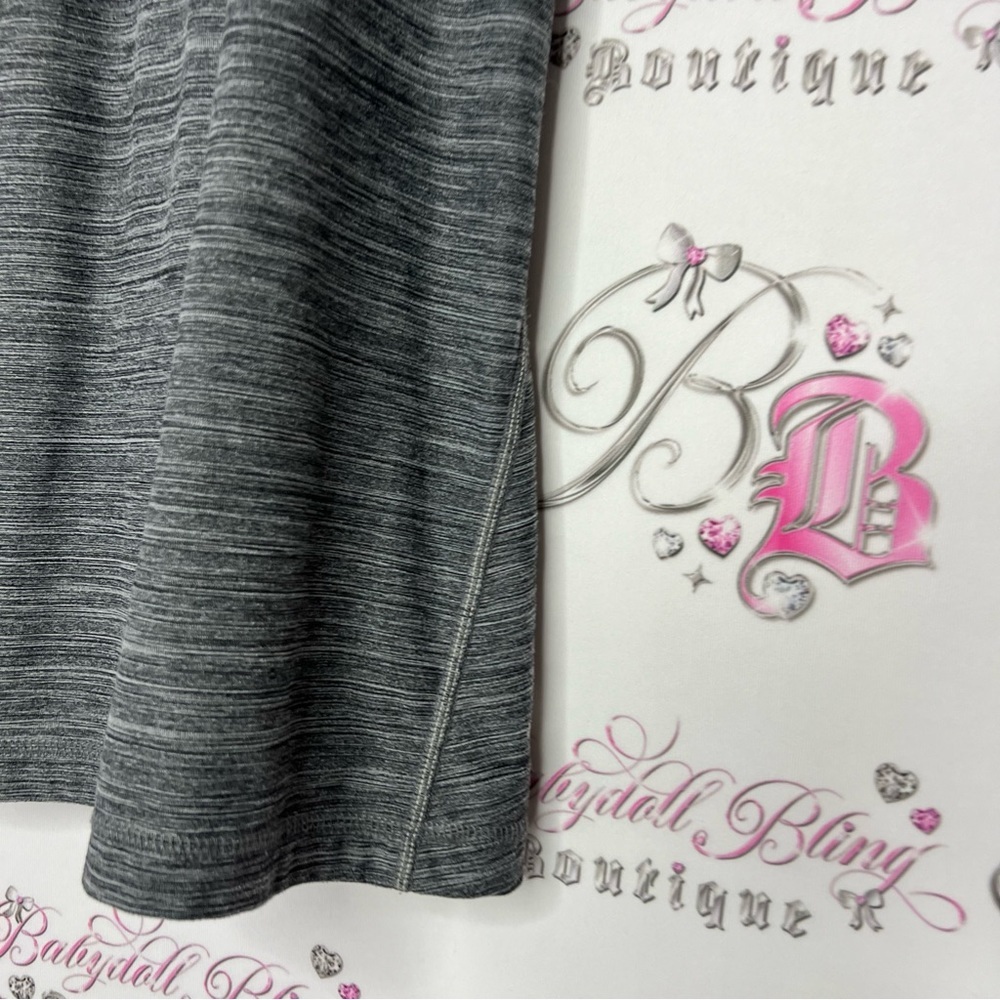 Roots Tank Top Racer Back Grey Heathered With Logo Roots Beaver Work Out Yoga — image 4 of 7